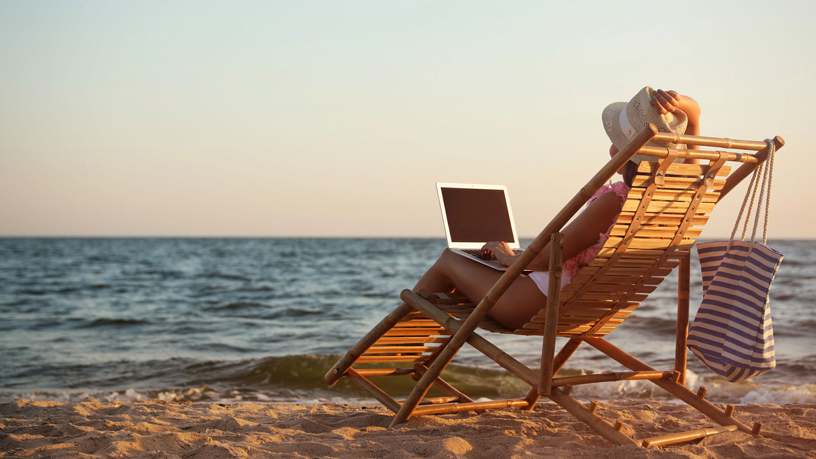 Remote worker at a desk in a Syros villa — working remotely from the Cyclades