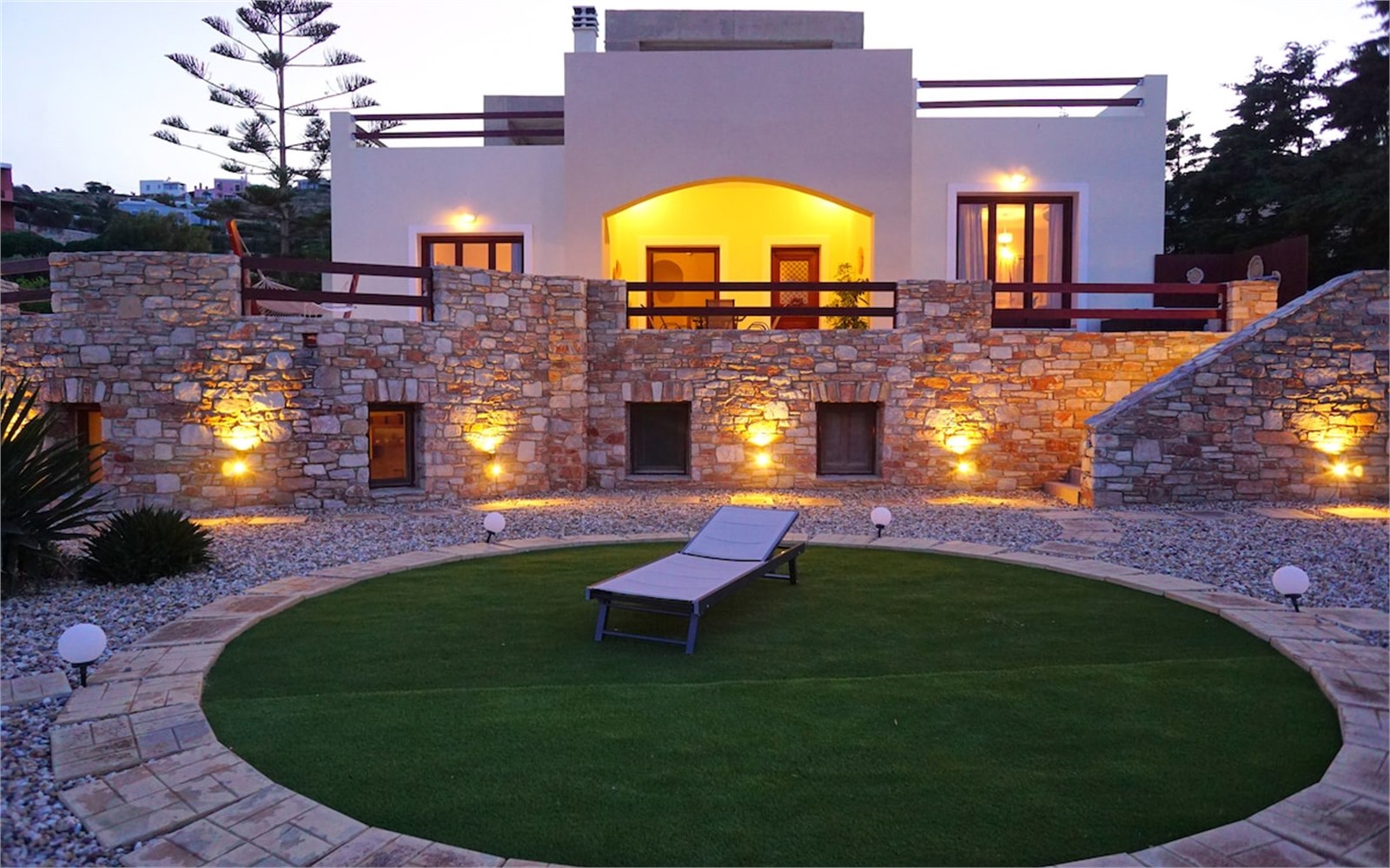 Exterior of PetraCasa luxury villa, Azolimnos Syros