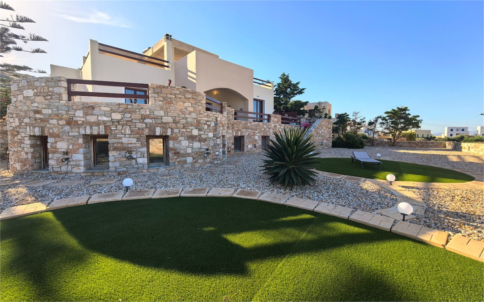Exterior of PetraCasa luxury villa, Azolimnos Syros