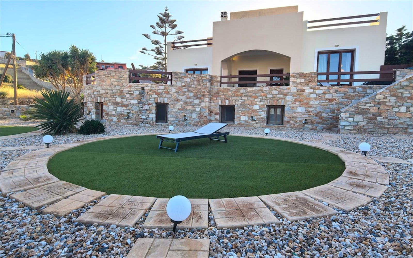 Exterior of PetraCasa luxury villa, Azolimnos Syros