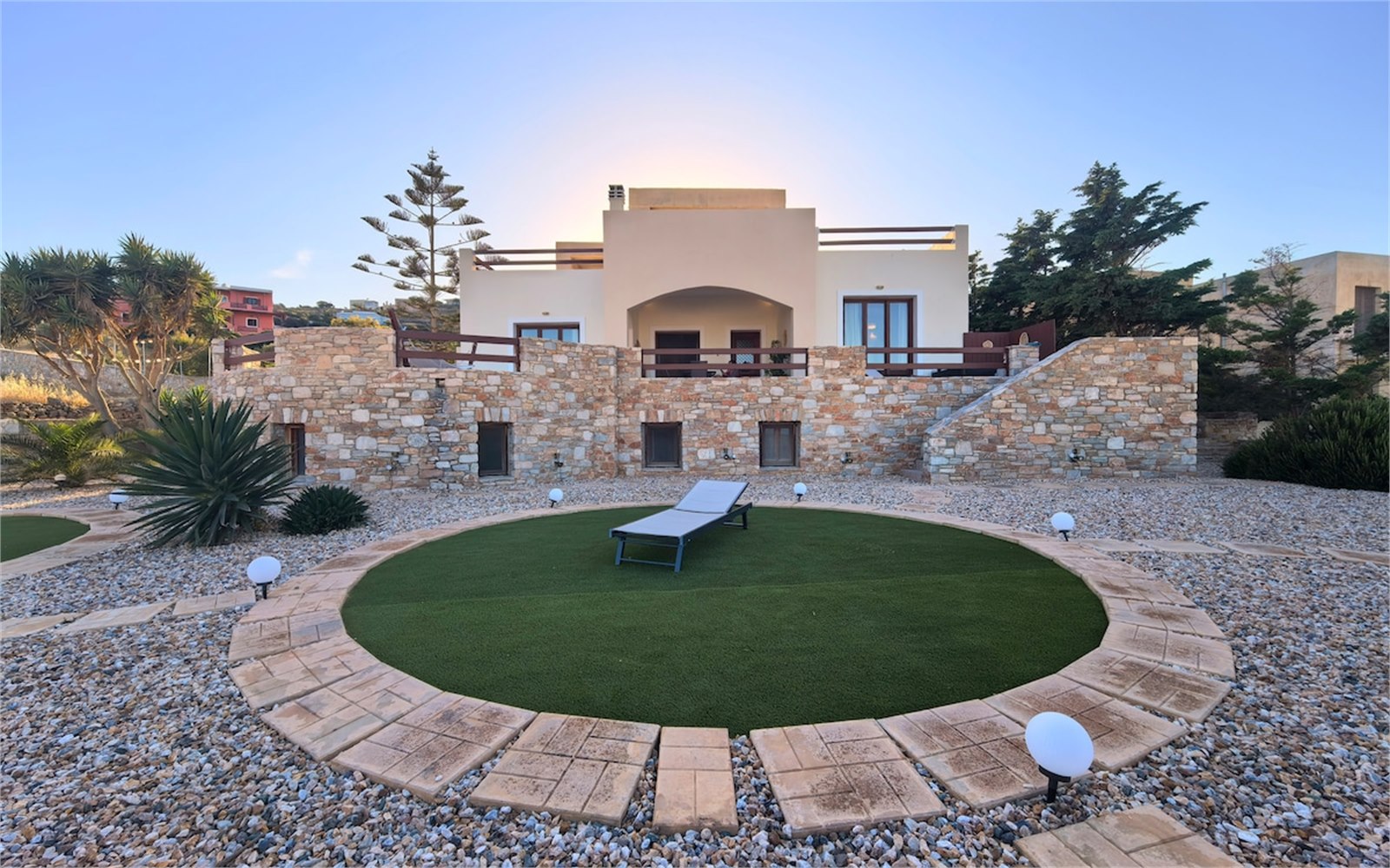 Exterior of PetraCasa luxury villa, Azolimnos Syros
