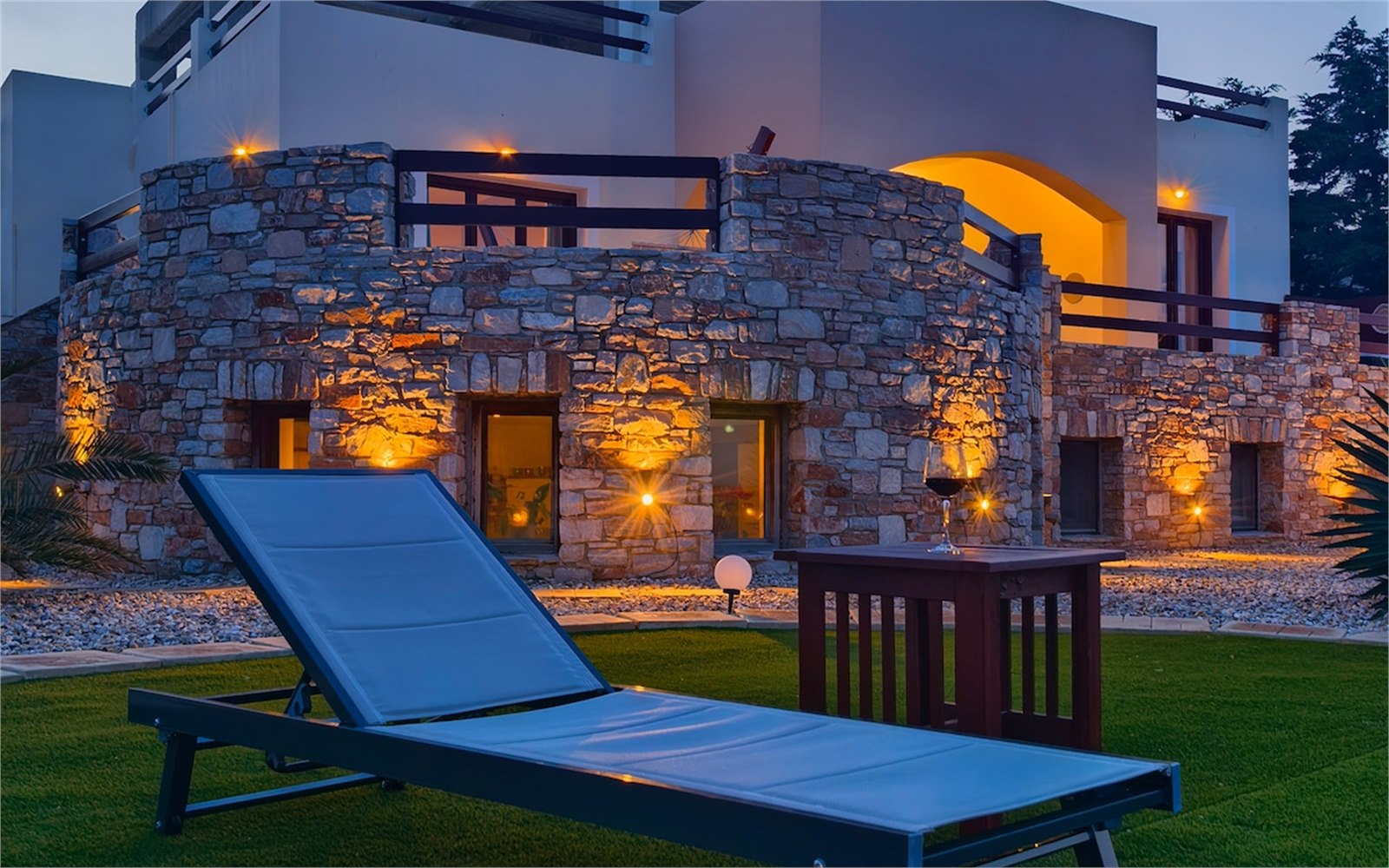Exterior of PetraCasa luxury villa, Azolimnos Syros