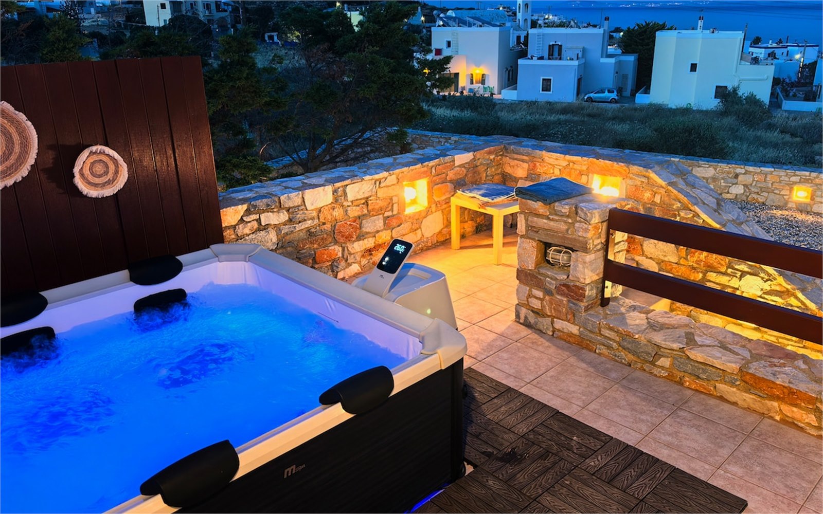 Exterior of PetraCasa luxury villa, Azolimnos Syros