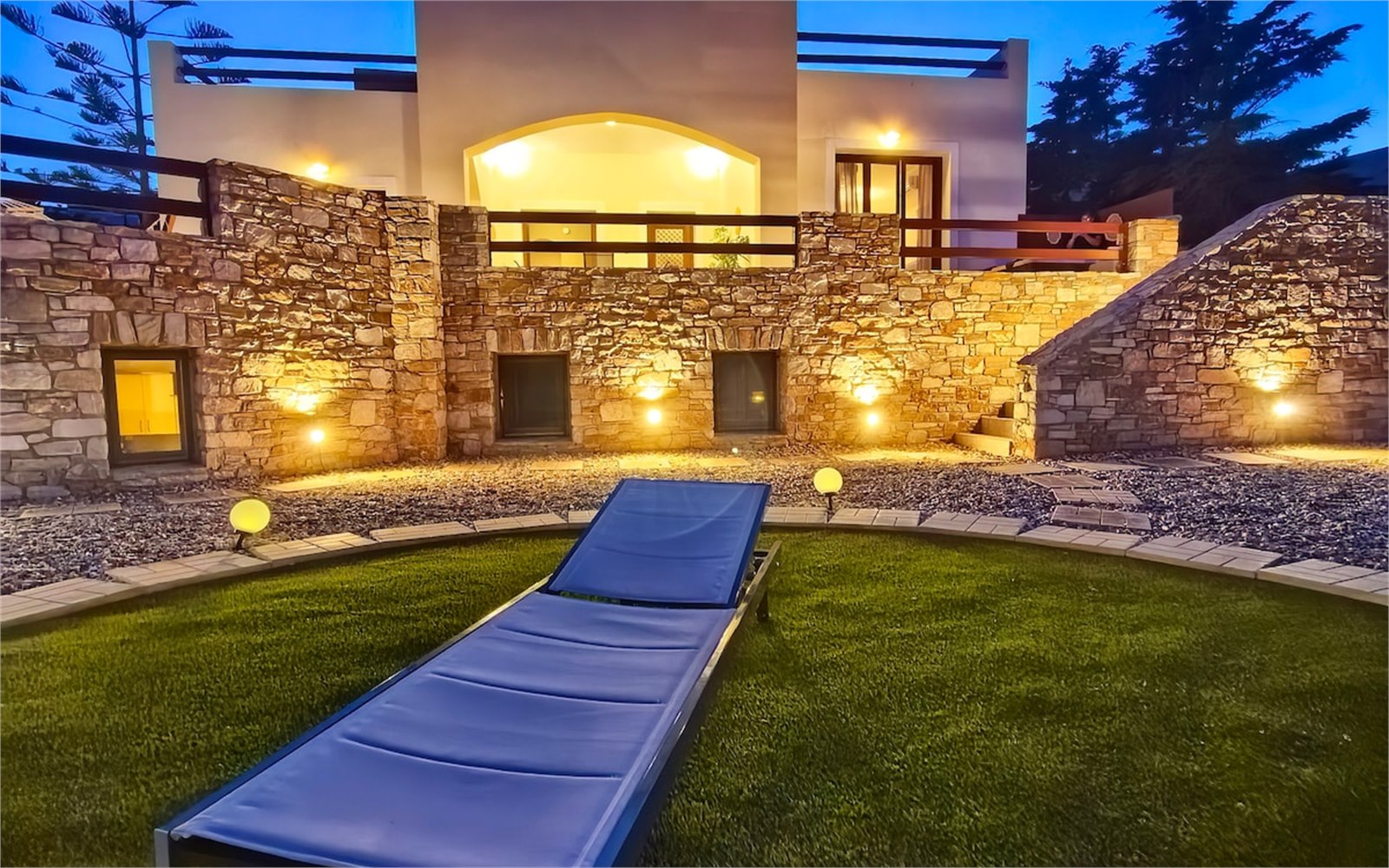 Exterior of PetraCasa luxury villa, Azolimnos Syros
