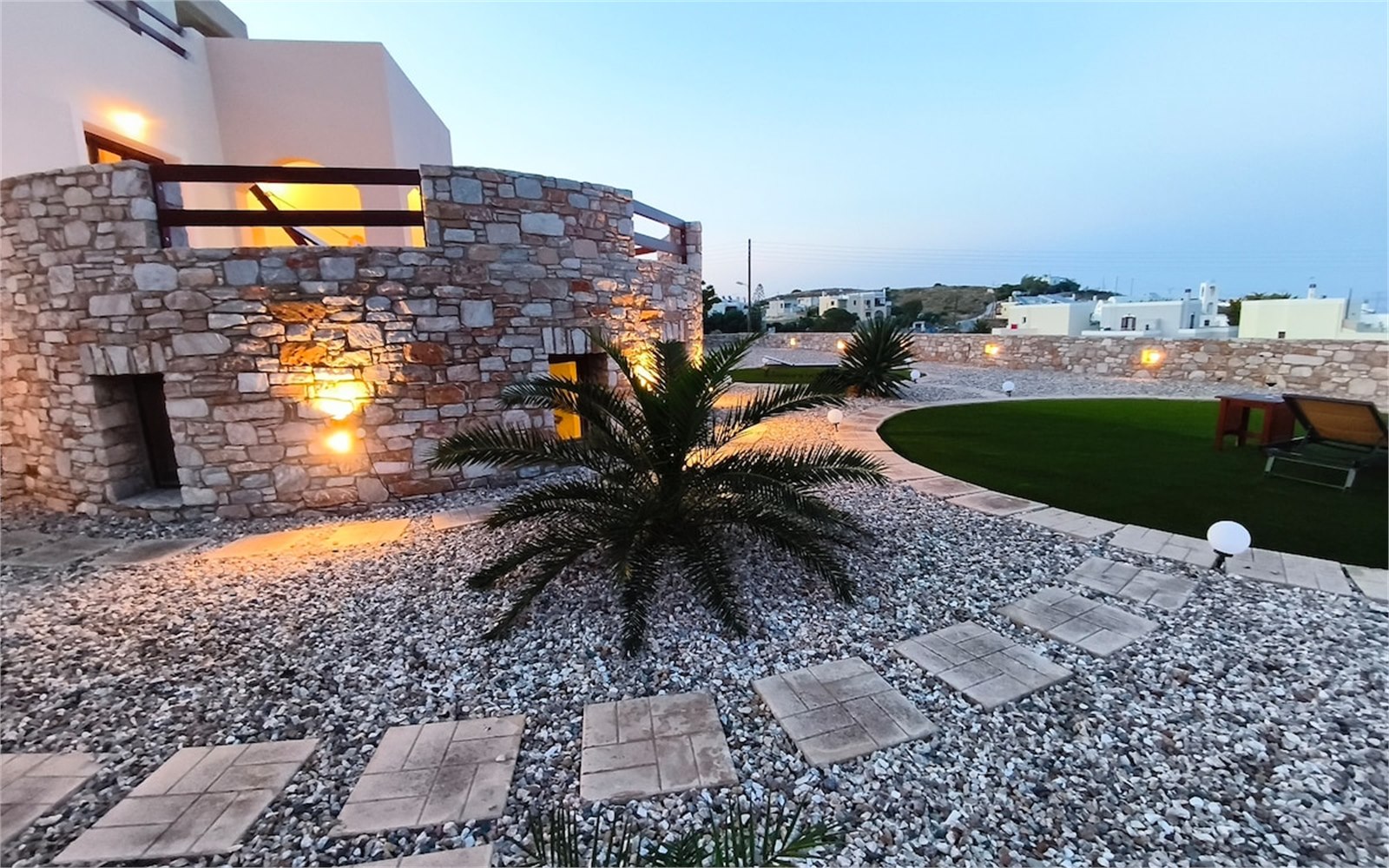 Exterior of PetraCasa luxury villa, Azolimnos Syros