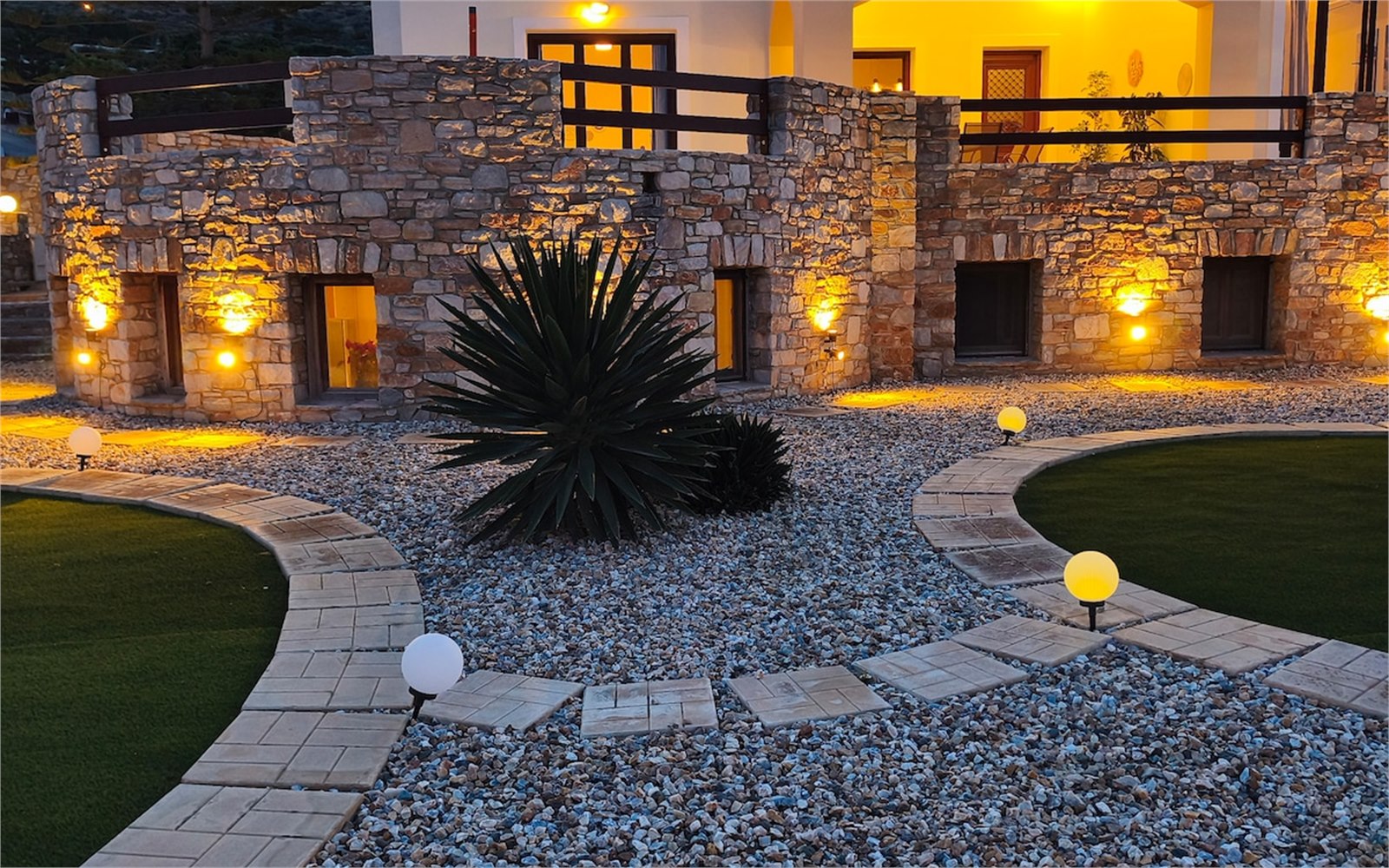 Exterior of PetraCasa luxury villa, Azolimnos Syros