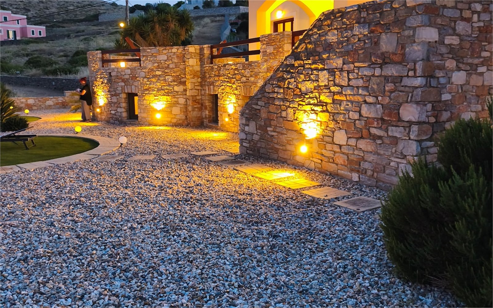Exterior of PetraCasa luxury villa, Azolimnos Syros