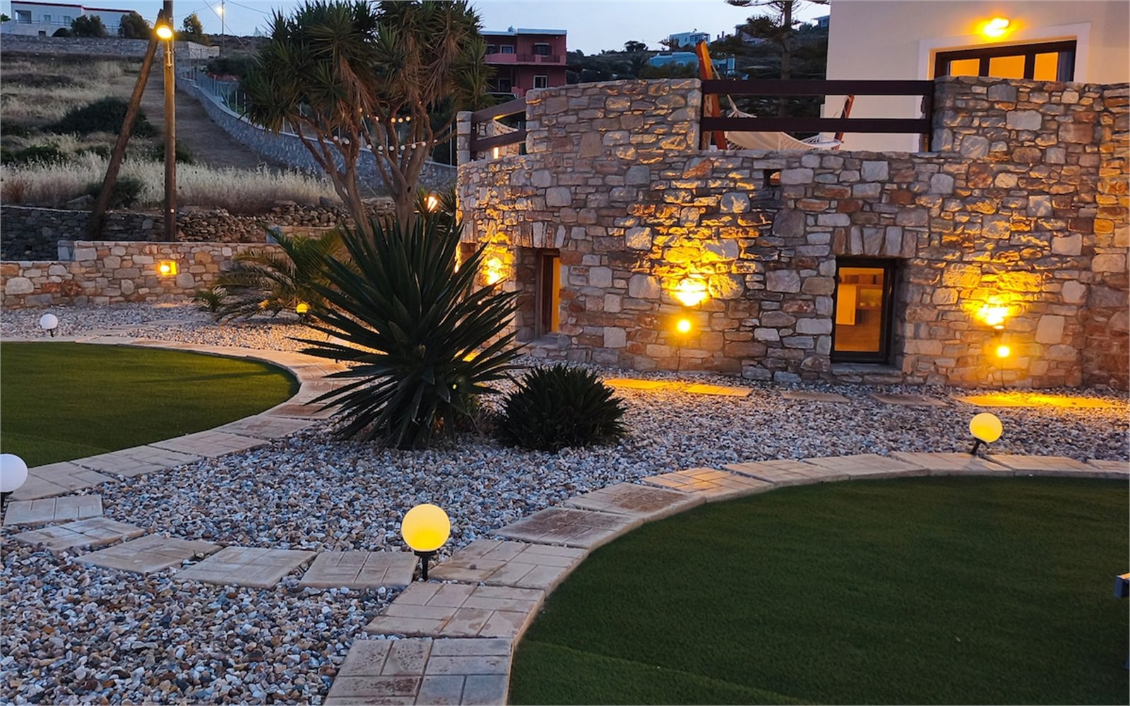 Exterior of PetraCasa luxury villa, Azolimnos Syros